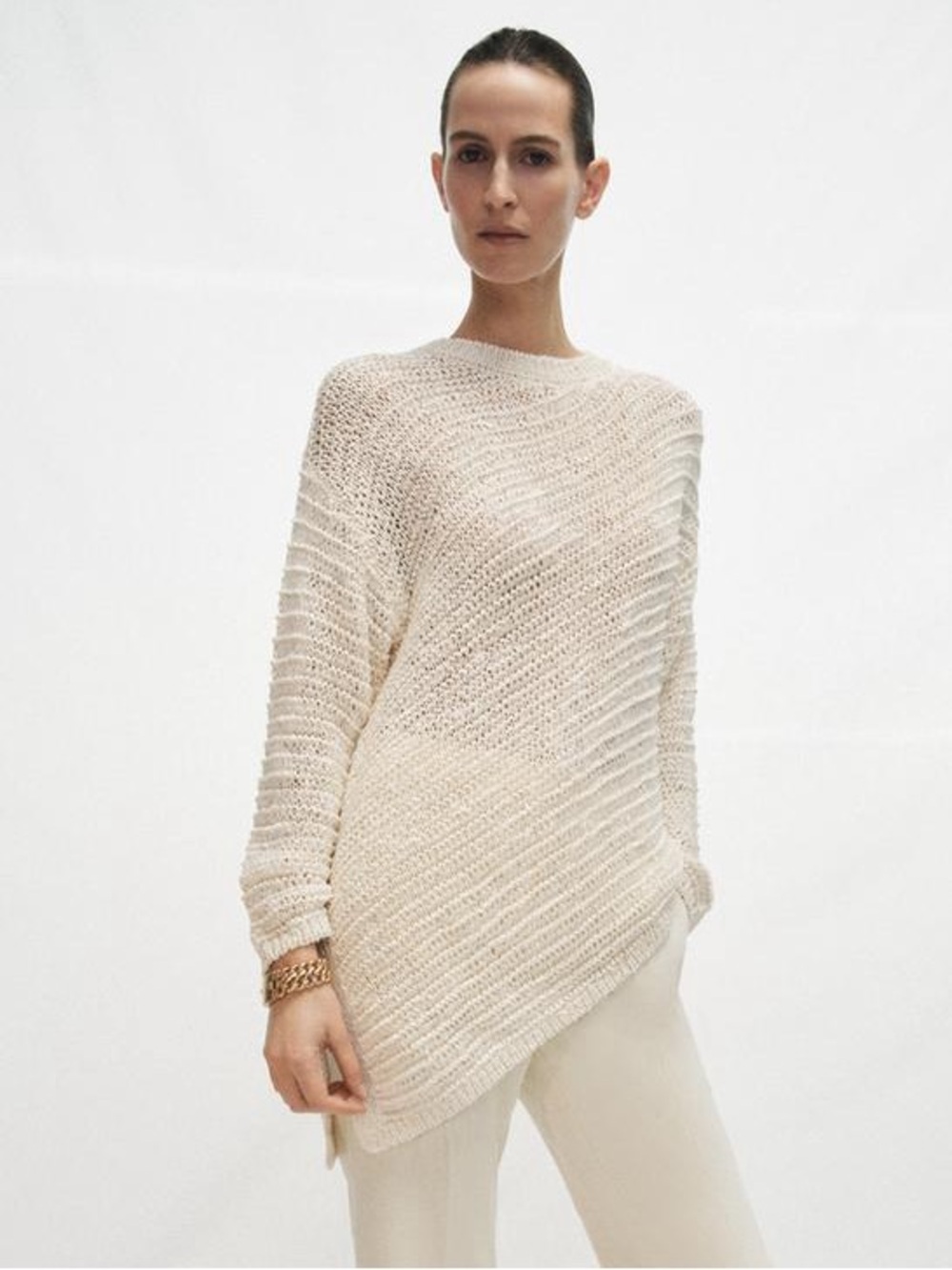 ZARA OVERSIZED ASYMMETRIC HEM JUMPER